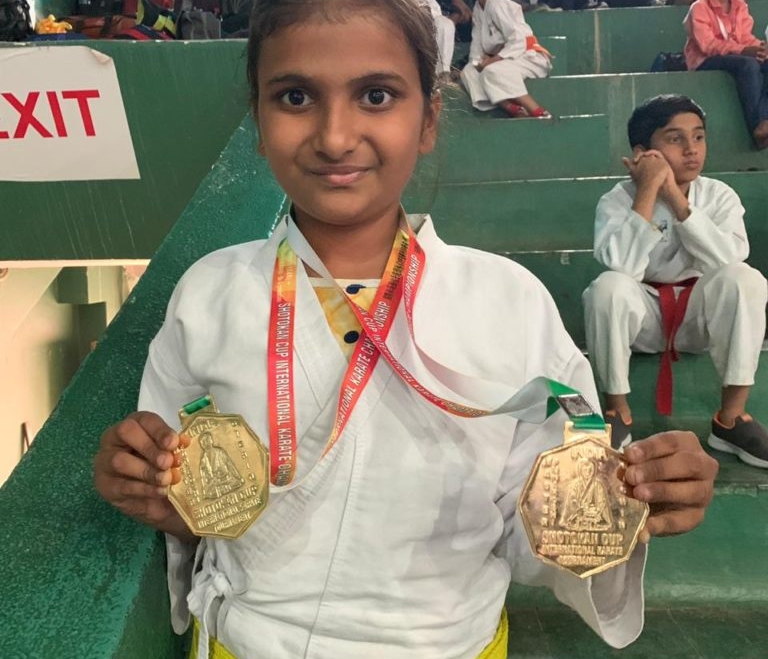 Jai Ho ! Eight children from Morbi won medals at the International Karate Tournament